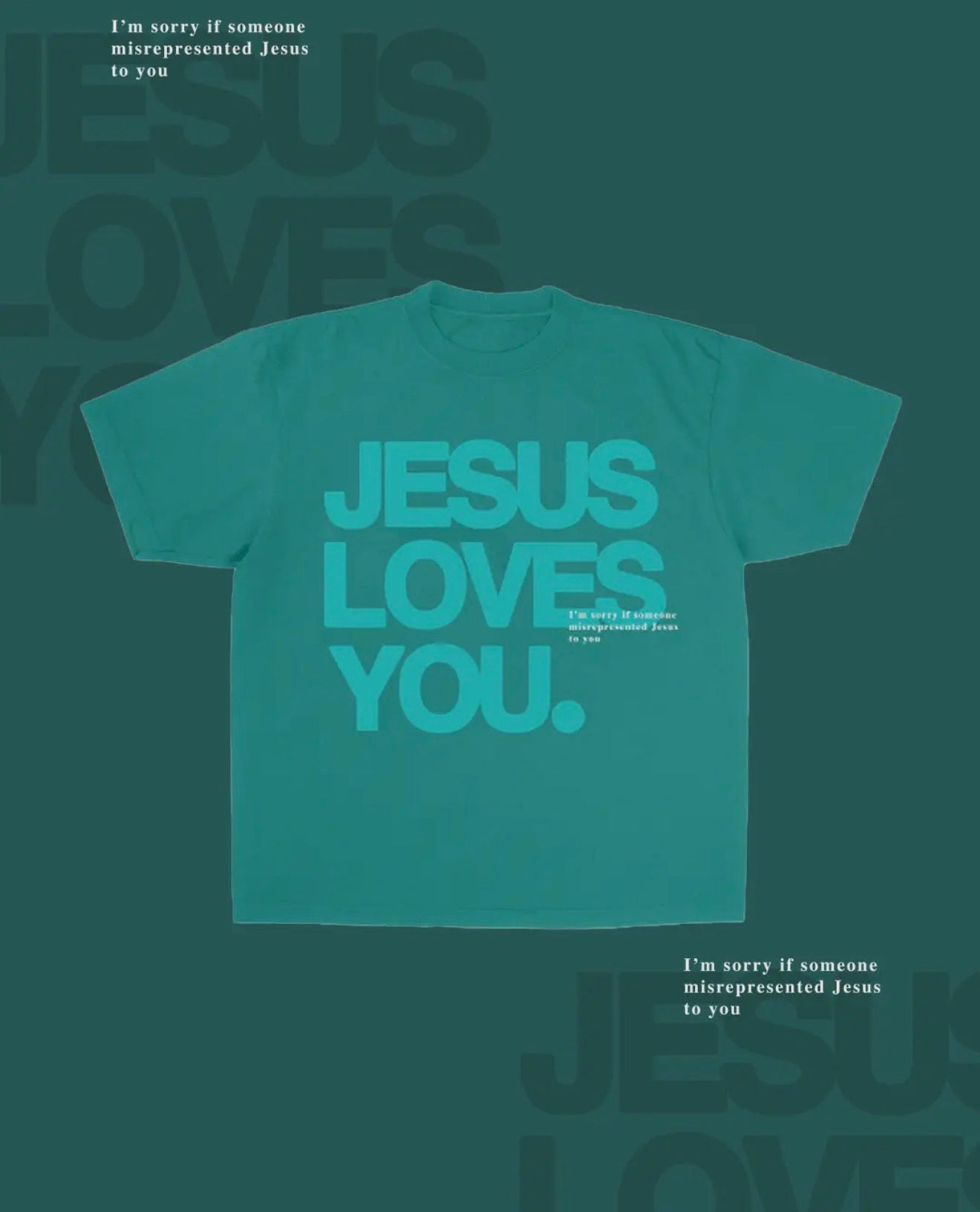 Adult Jesus Loves You Tee