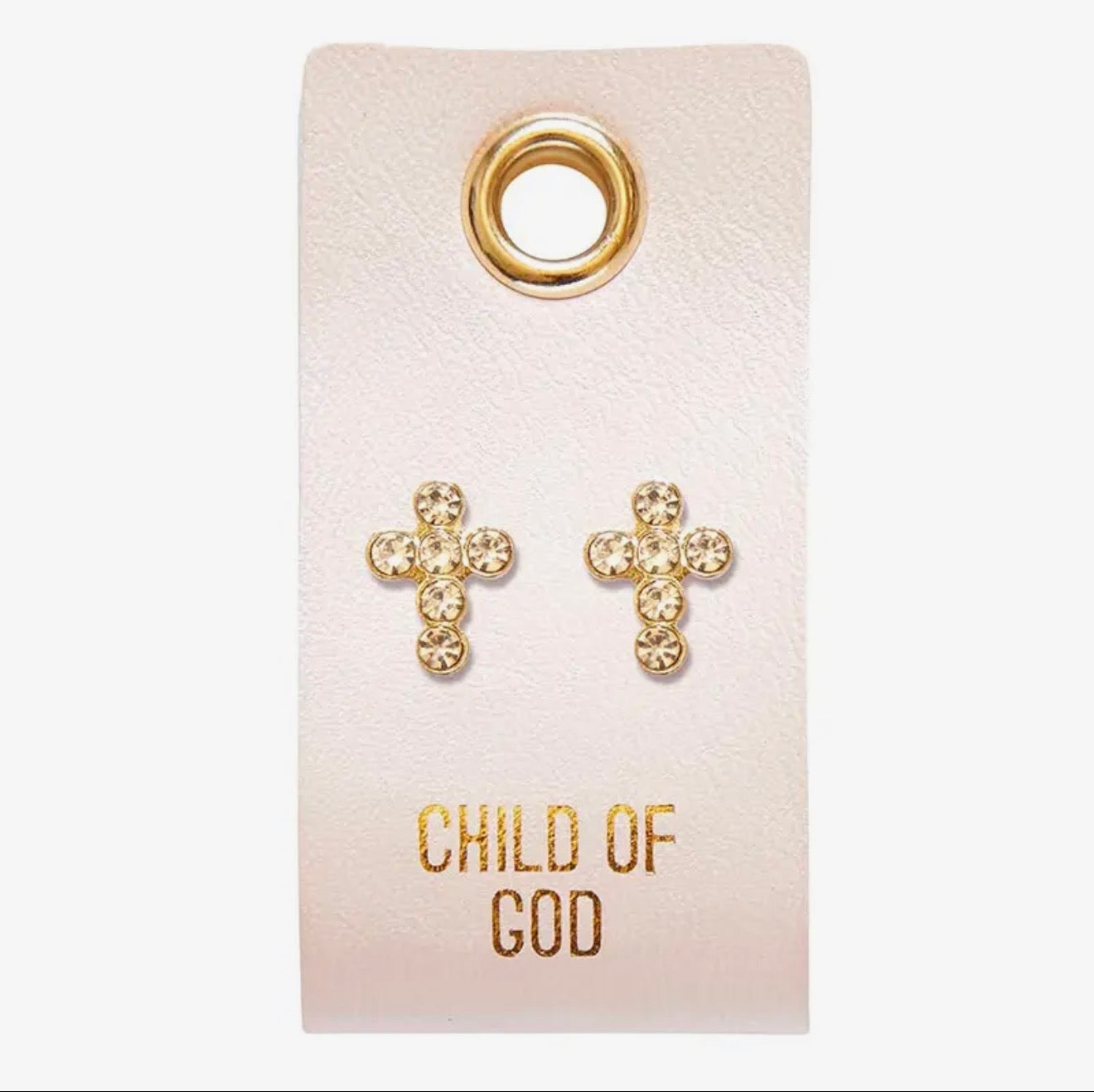 Small Cross Stud Earrings