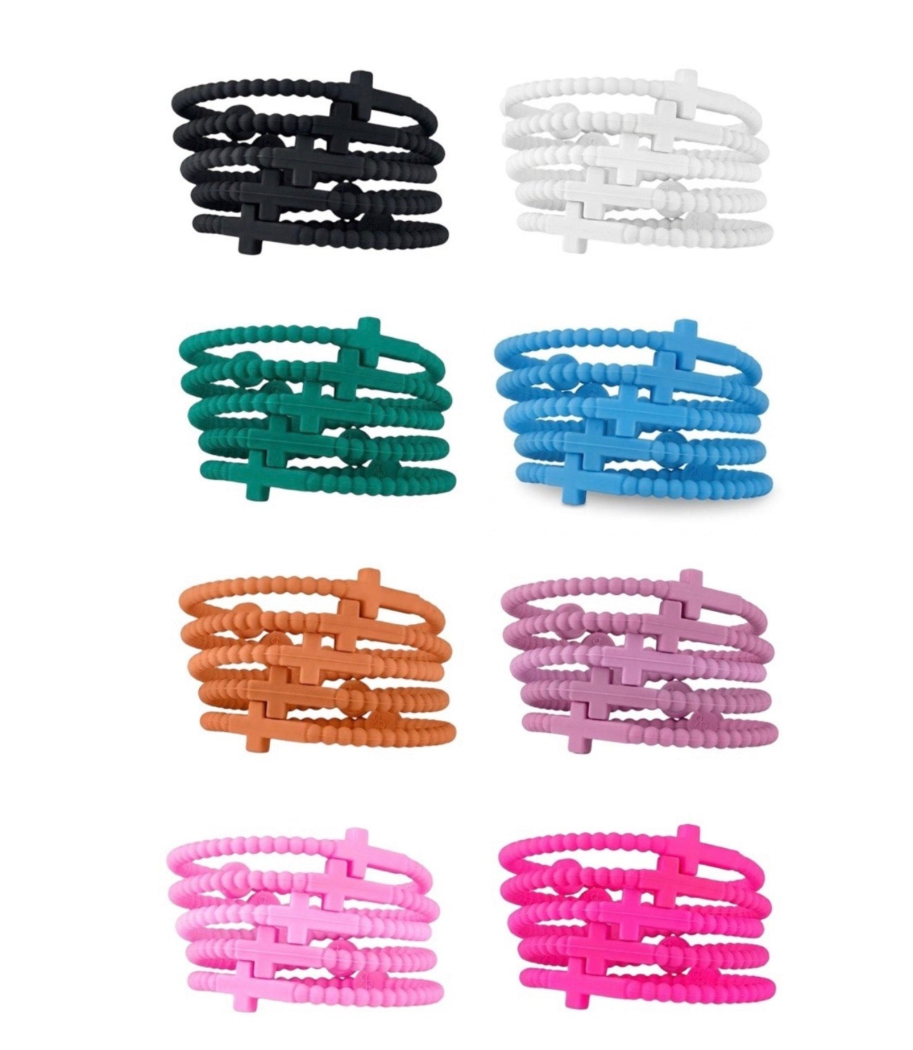 Jesus Cross Silicone Bracelets