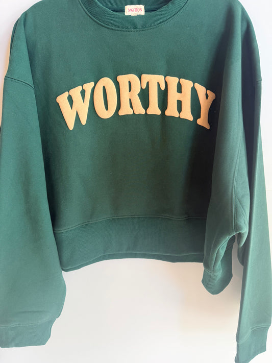 Worthy Oversized Crop Sweatshirt