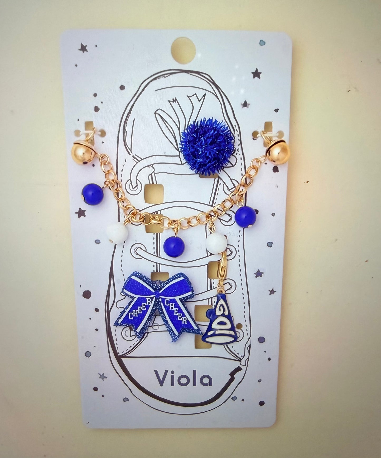 Game Day Shoe Charm with Assorted Charms