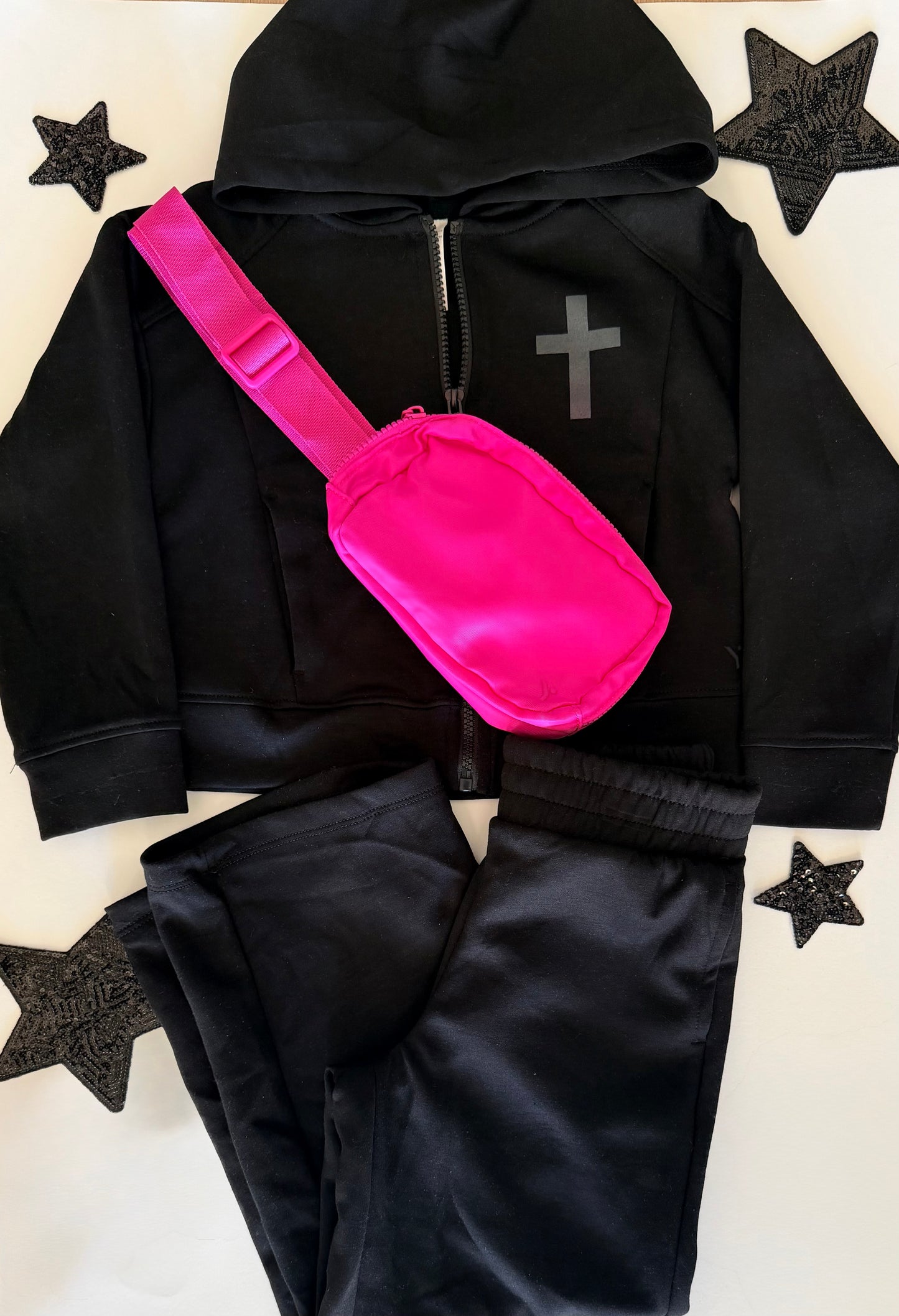 Toddler 3 Piece Pant and Jacket Set w/ Cross