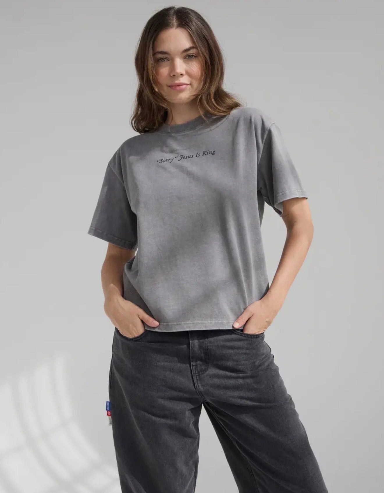 Adult, Not Sorry. Jesus is King Heavyweight Tee