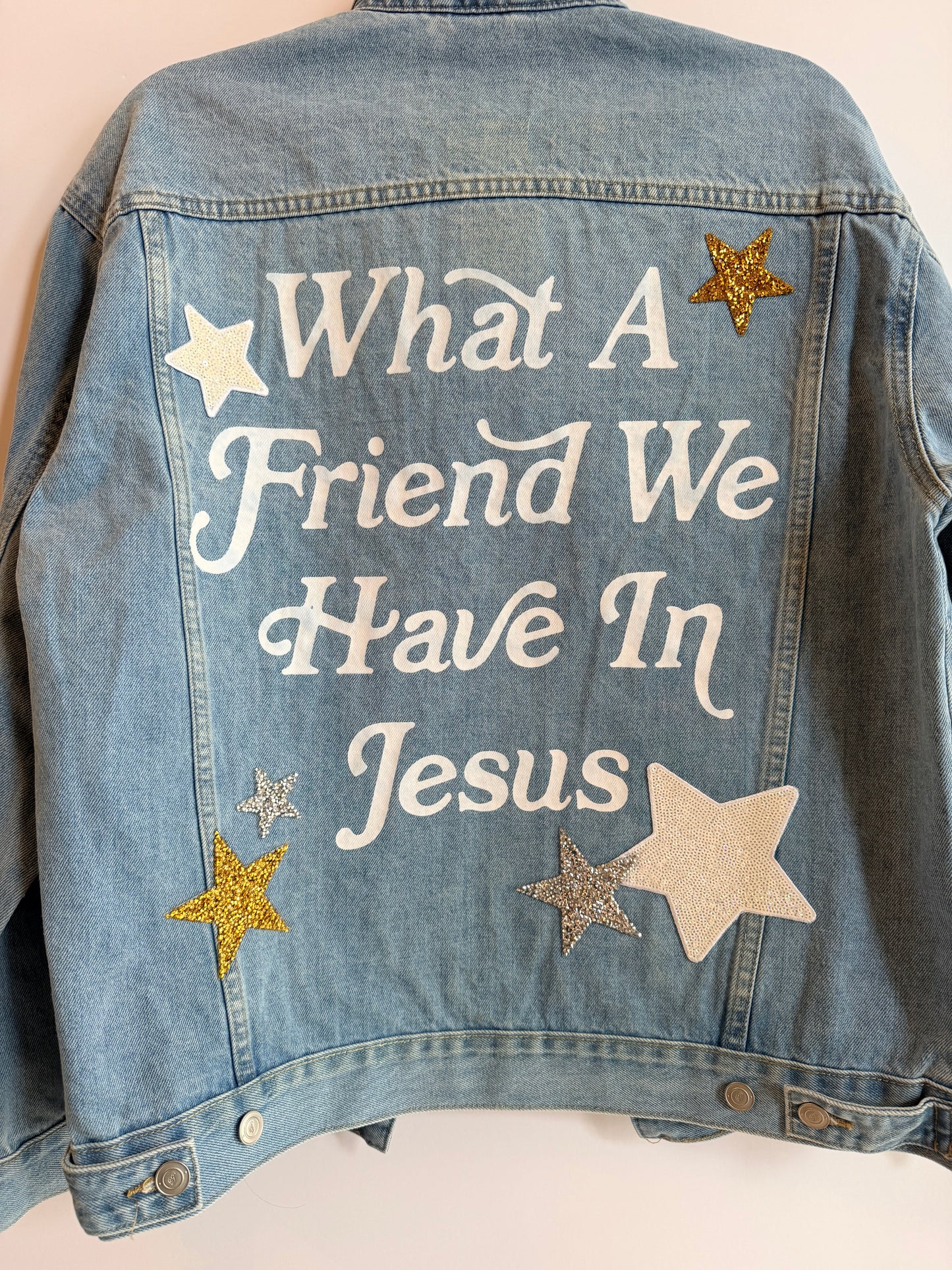 Woman's What A Friend Jean Jacket w/ 6 Stars