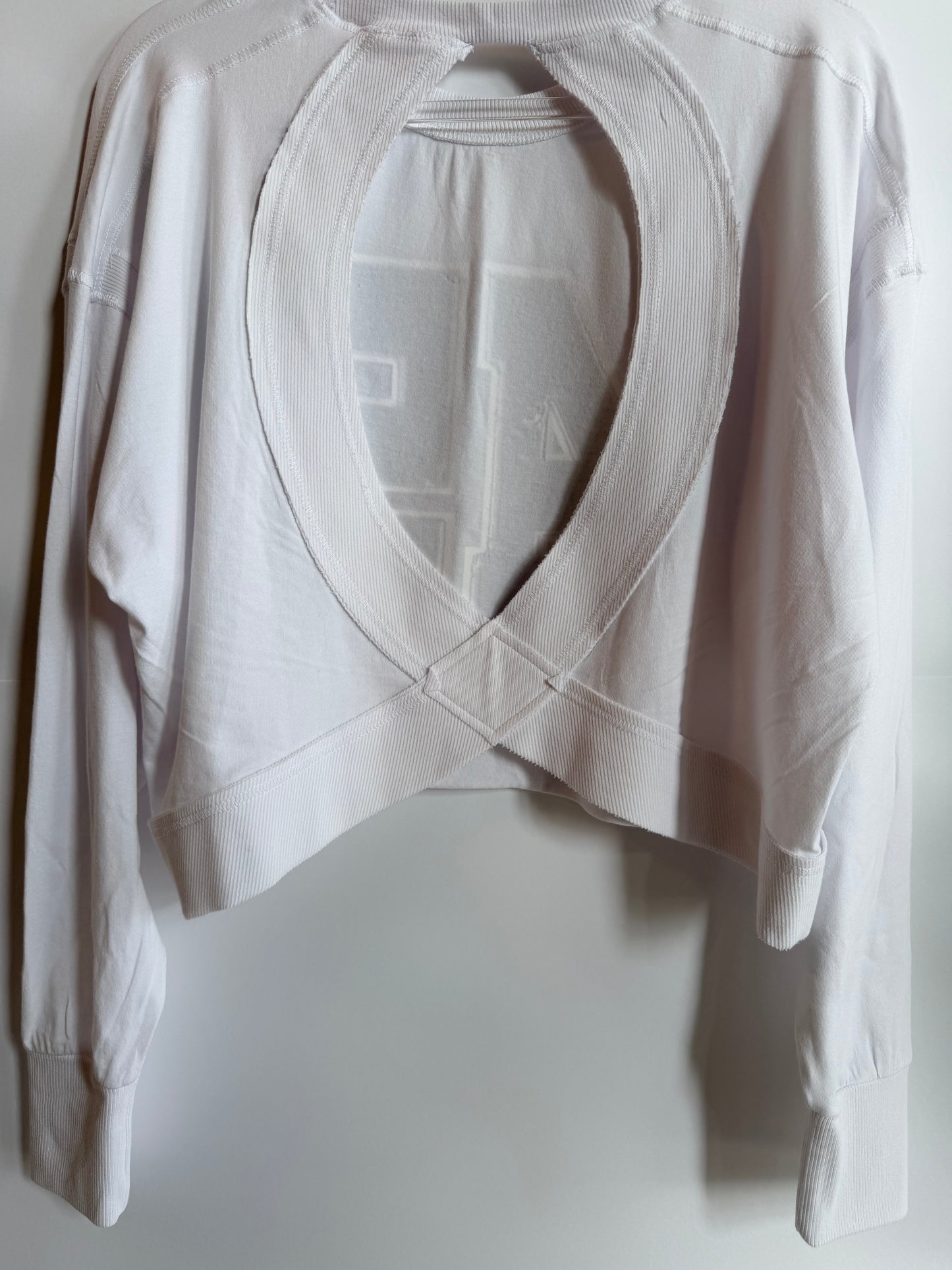 Woman's Open Back Tee w/ 2 Drip Sequin Baseball Numbers