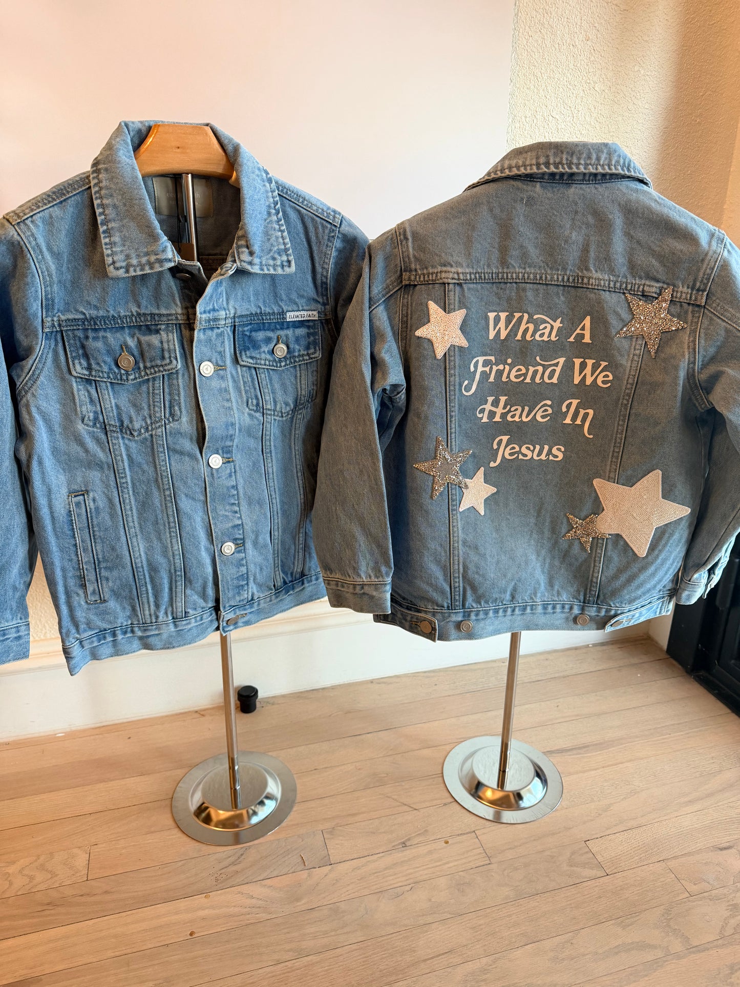 Youth, What A Friend We Have In Jesus Jean Jacket w/ 6 Small Stars