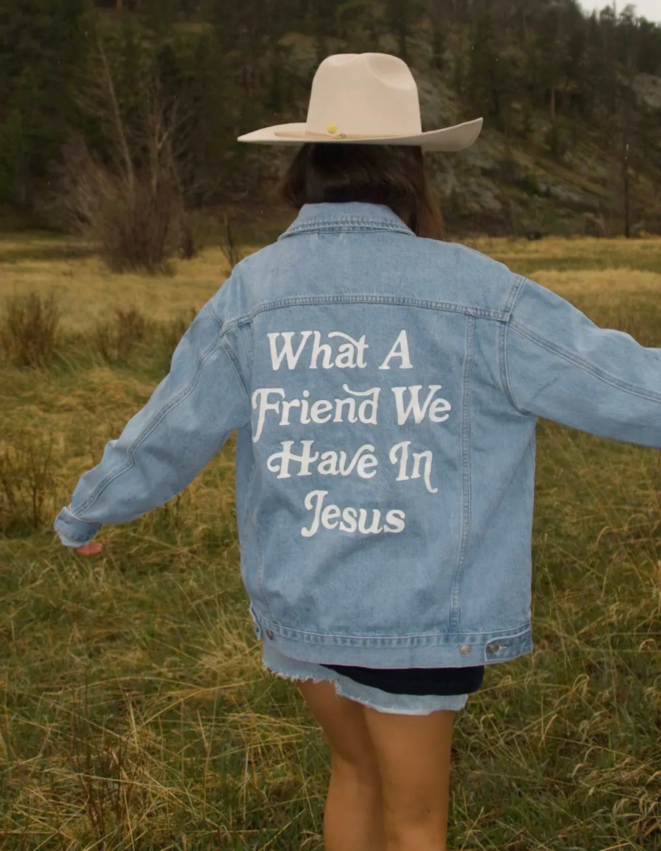 Woman's What A Friend Jean Jacket w/ 6 Stars