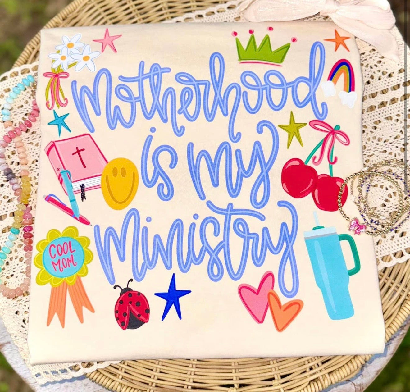 Woman's, Motherhood Is My Ministry Tee