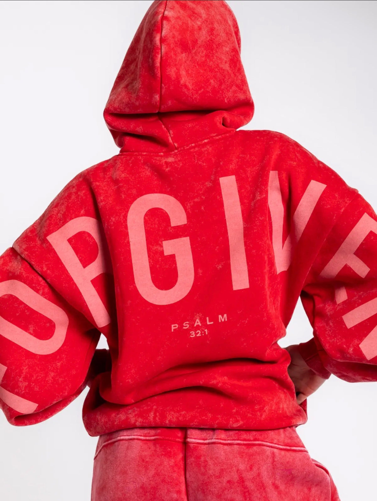 Unisex Kingdom Essential Hoodie Snow Wash-Red Forgiven