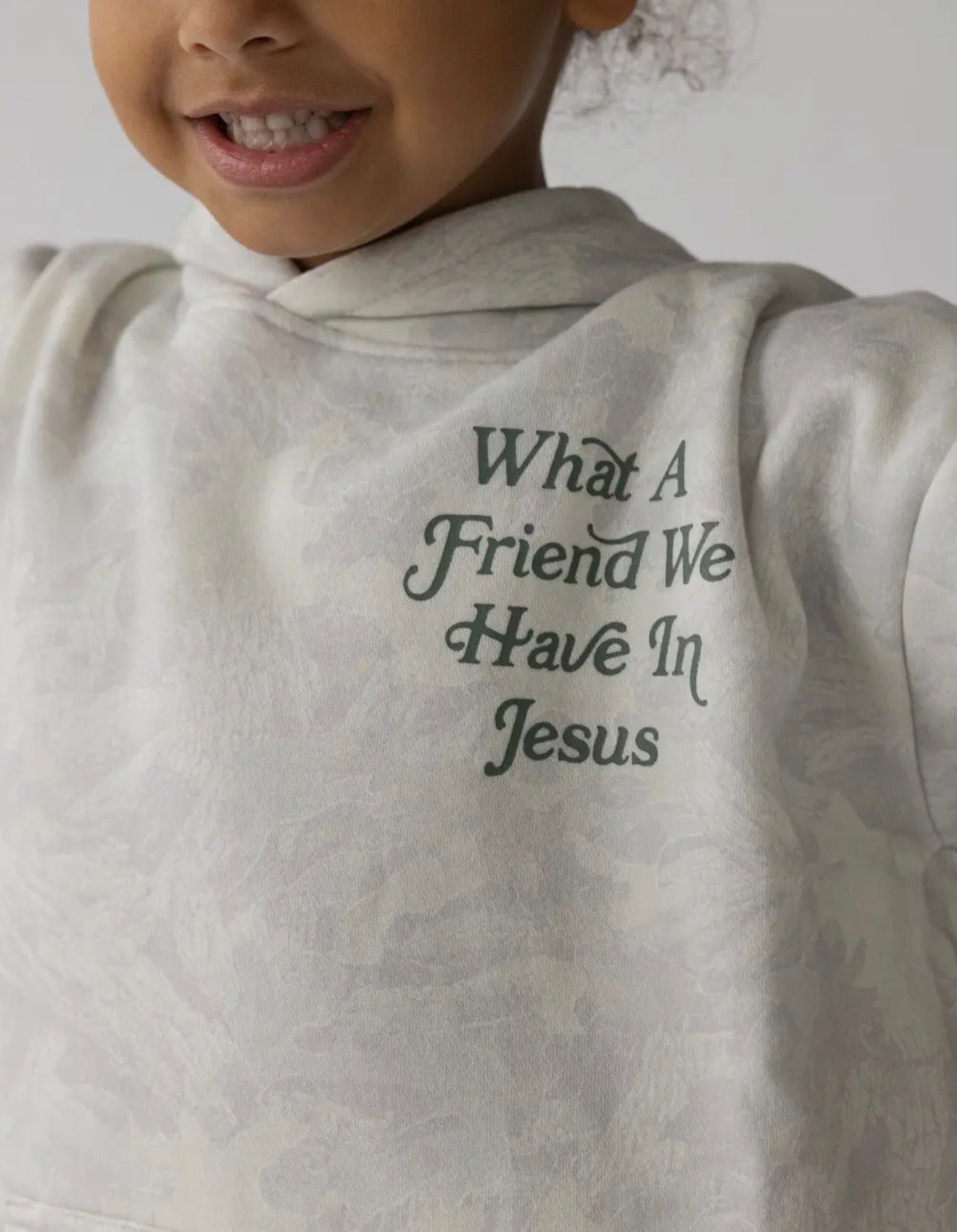 Toddler, What a Friend We Have in Jesus, Camo Hoodie