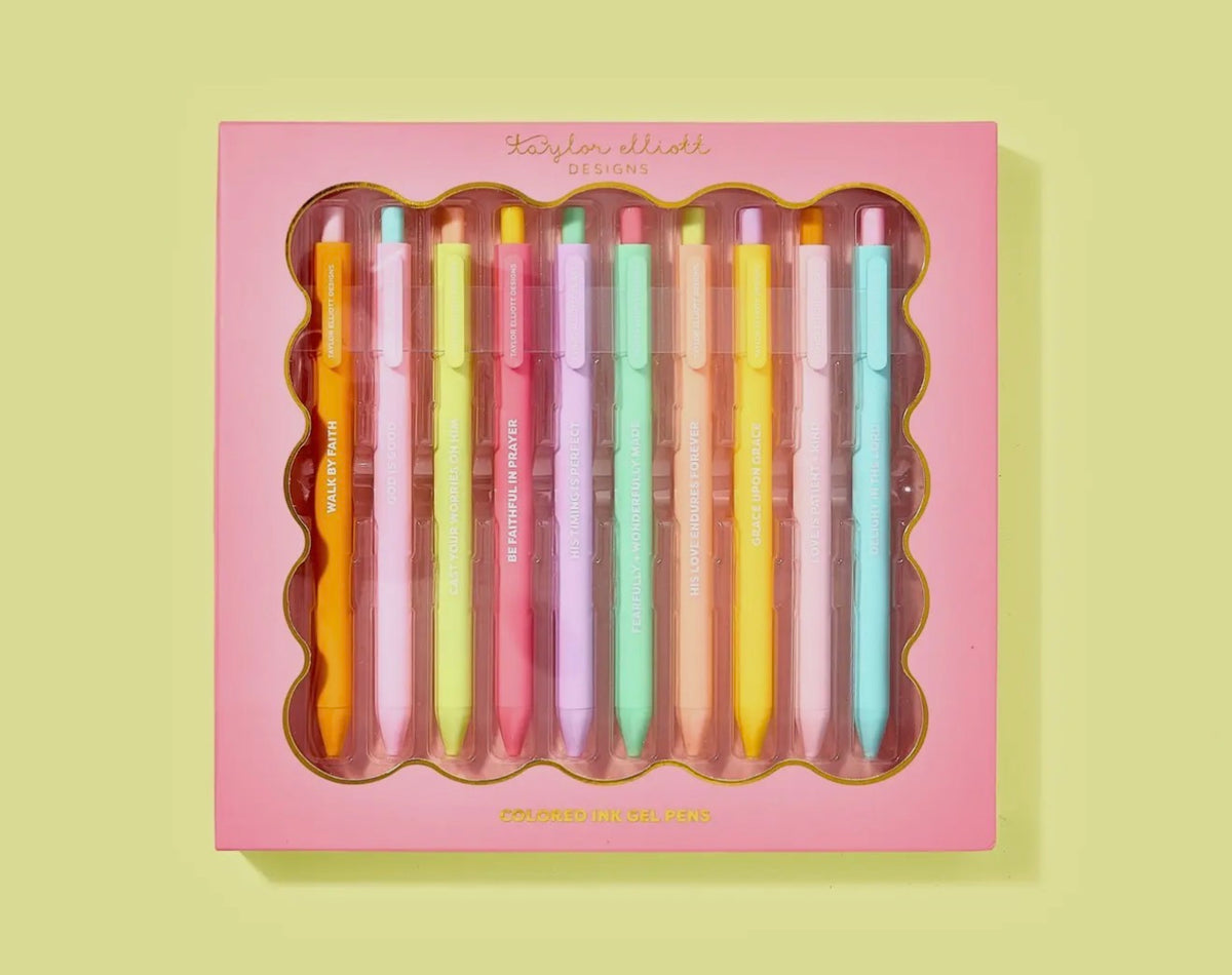 Taylor Elliott Faith Set of Ten Gel Pens