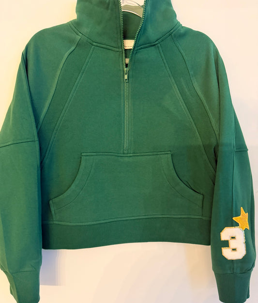 Woman's Bears Half Zip w/ # and Star