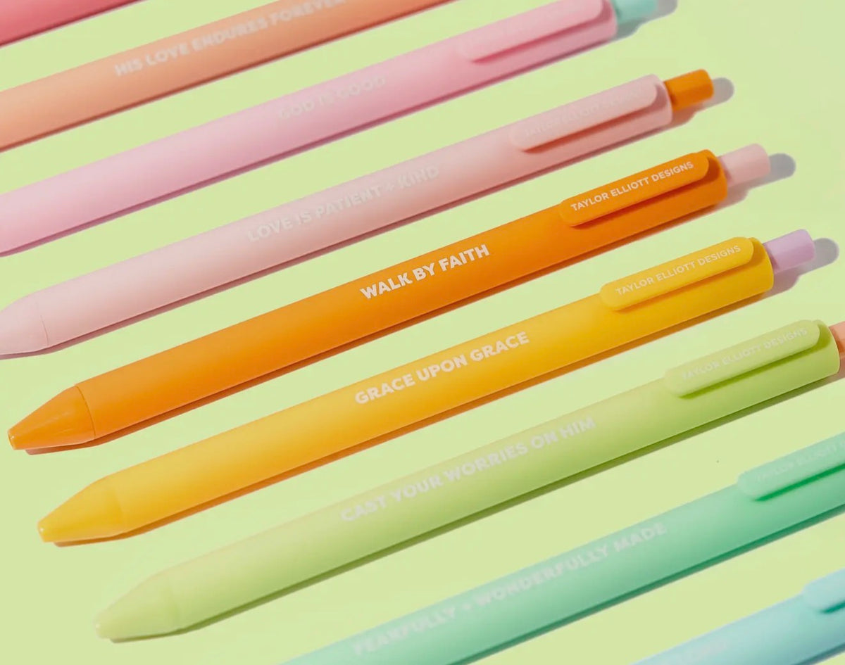 Taylor Elliott Faith Set of Ten Gel Pens