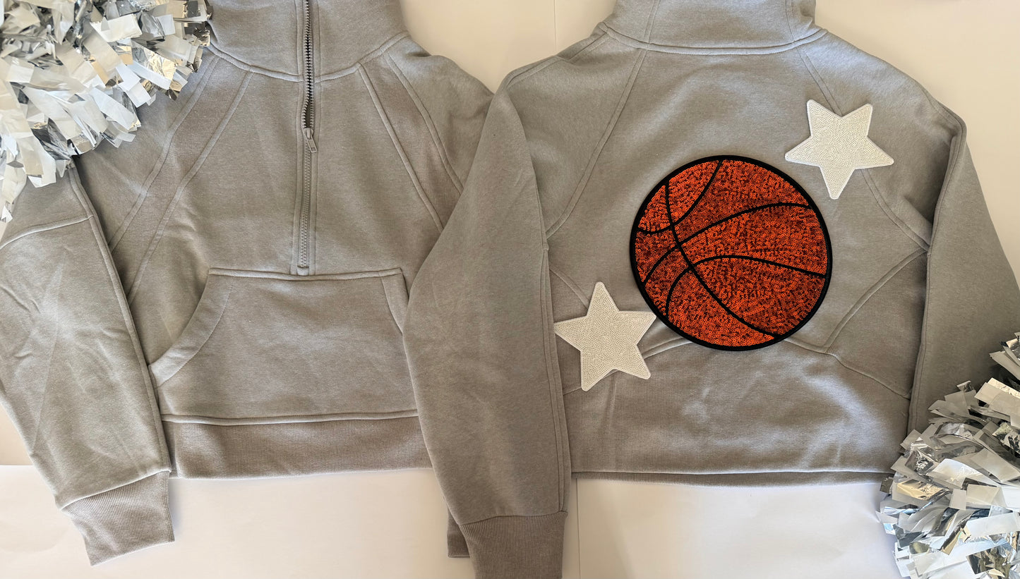 Woman's Pocket Hoodie w/ Large Sport patch and 2 Stars