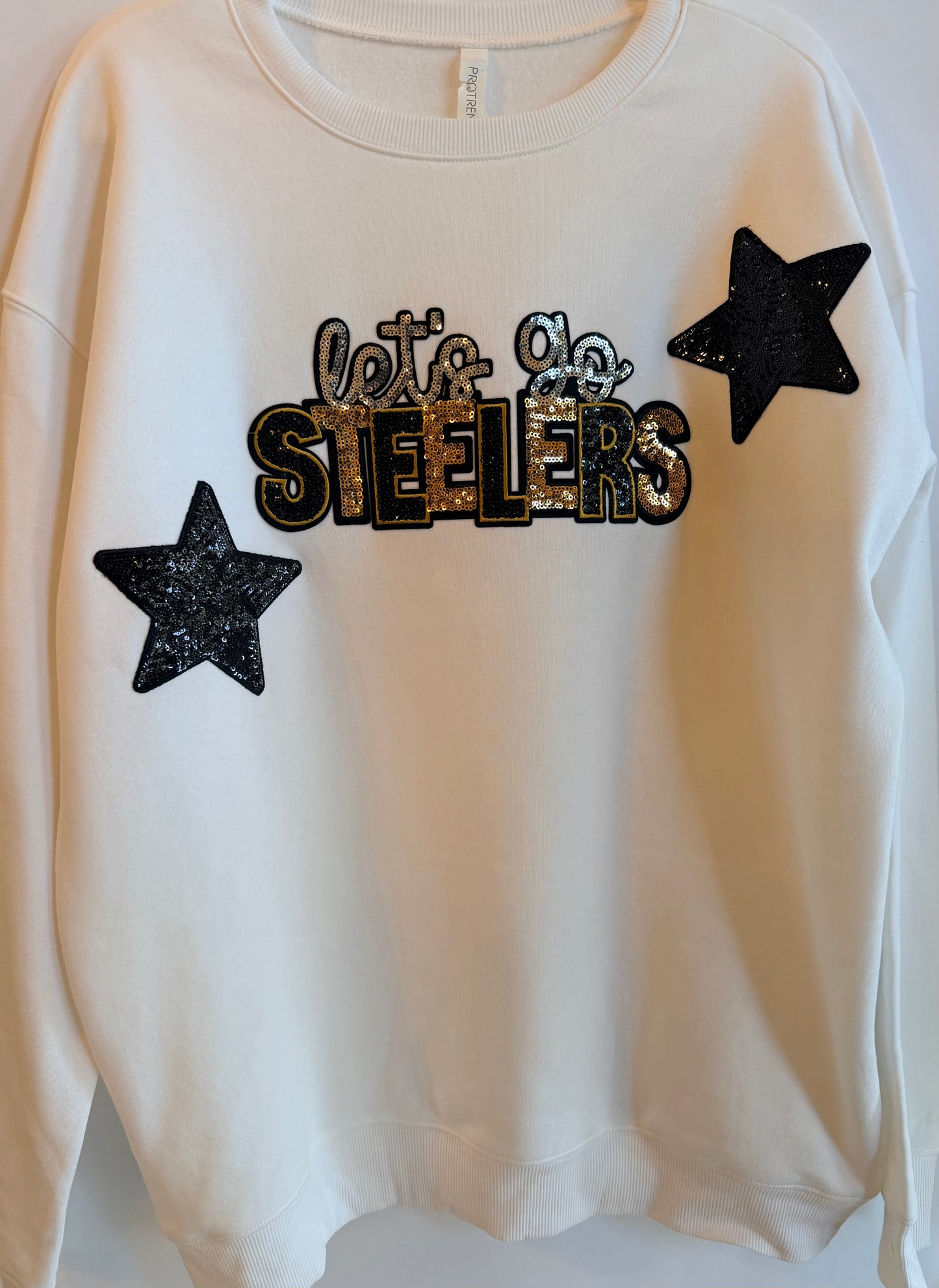Steelers Patch Sweatshirt w/ 2 Large Stars
