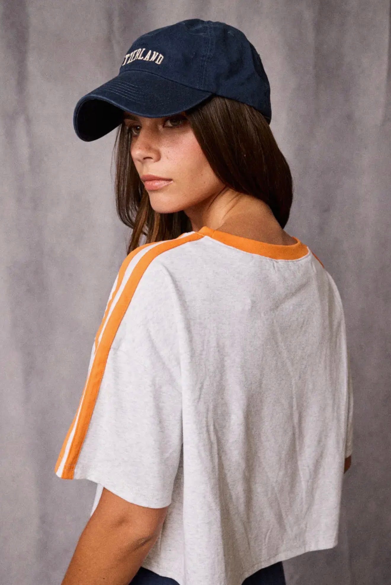 Papermoon Contrast Trim Cropped Tee