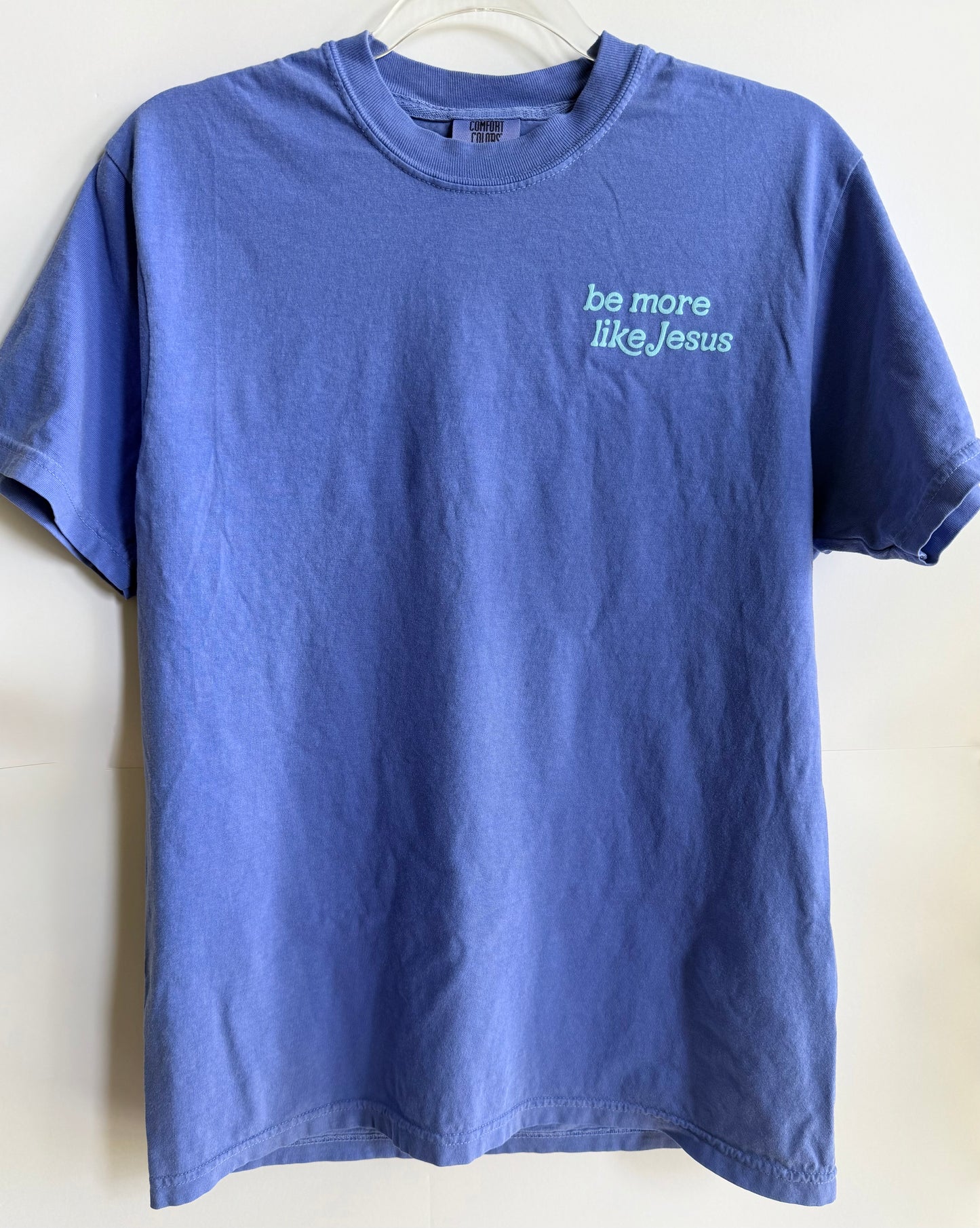 Blue Be More Like Jesus Tee (Youth-Adult)