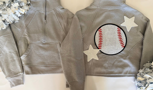 Woman's Pocket Hoodie w/ Large Sport patch and 2 Stars