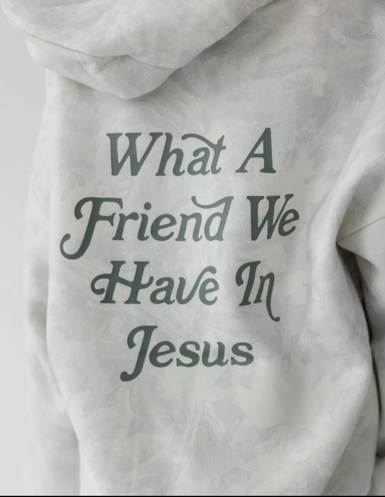Toddler, What a Friend We Have in Jesus, Camo Hoodie
