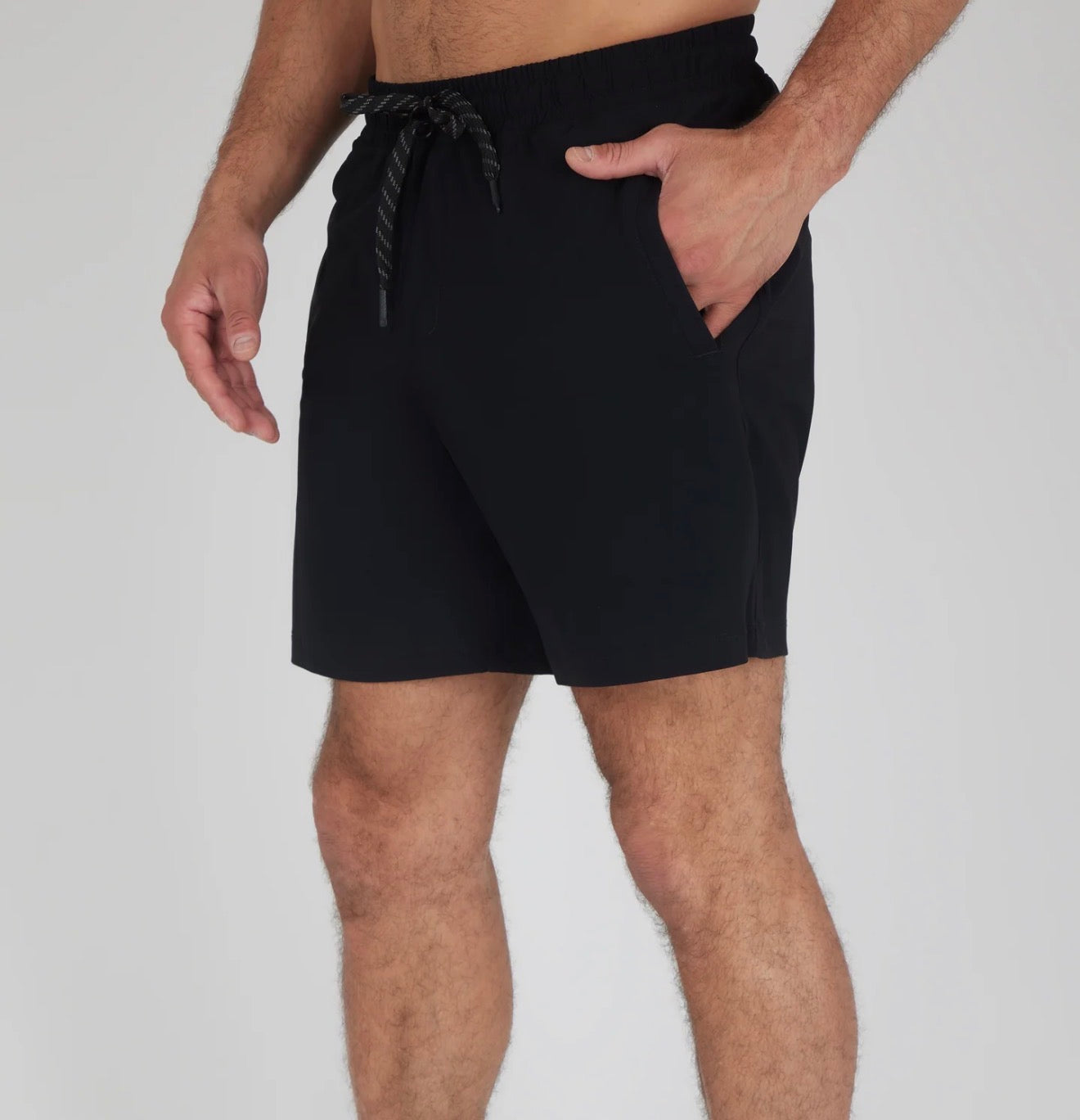 Men's Black Performance Shorts