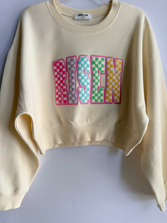 Adult Risen Crop Pullover