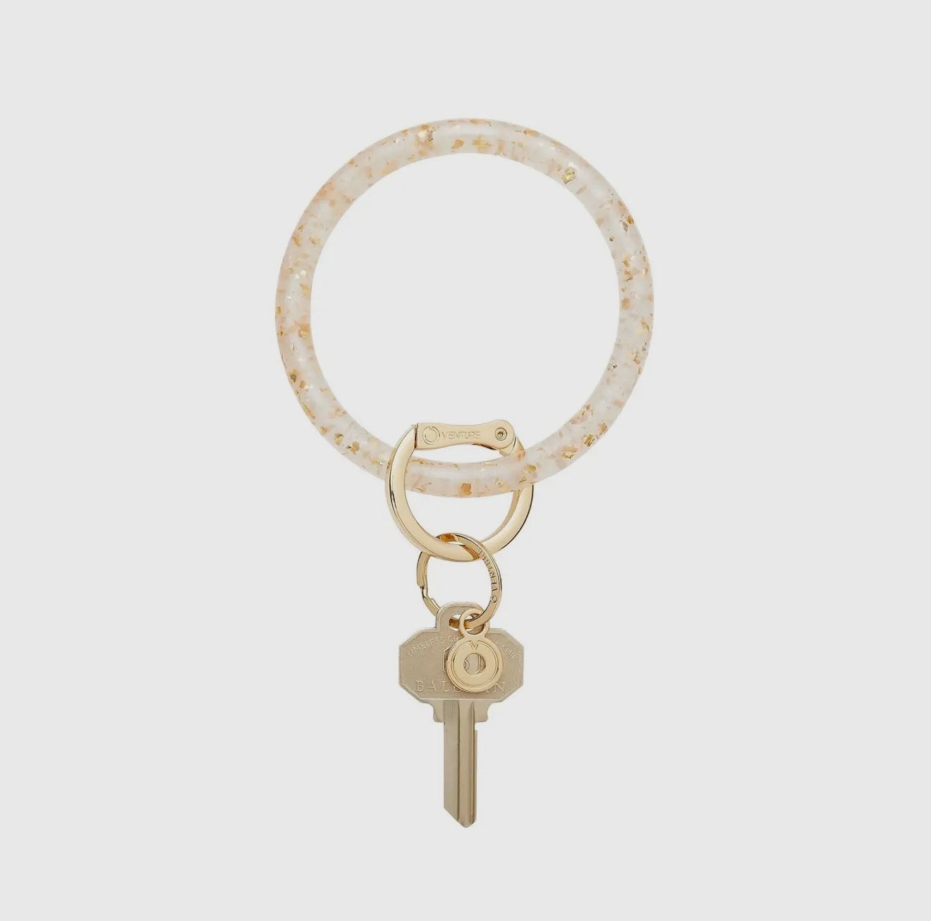 Resin Big O® Bracelet Keychain – 24 Karat Gold