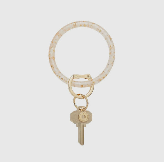 Resin Big O® Bracelet Keychain – 24 Karat Gold