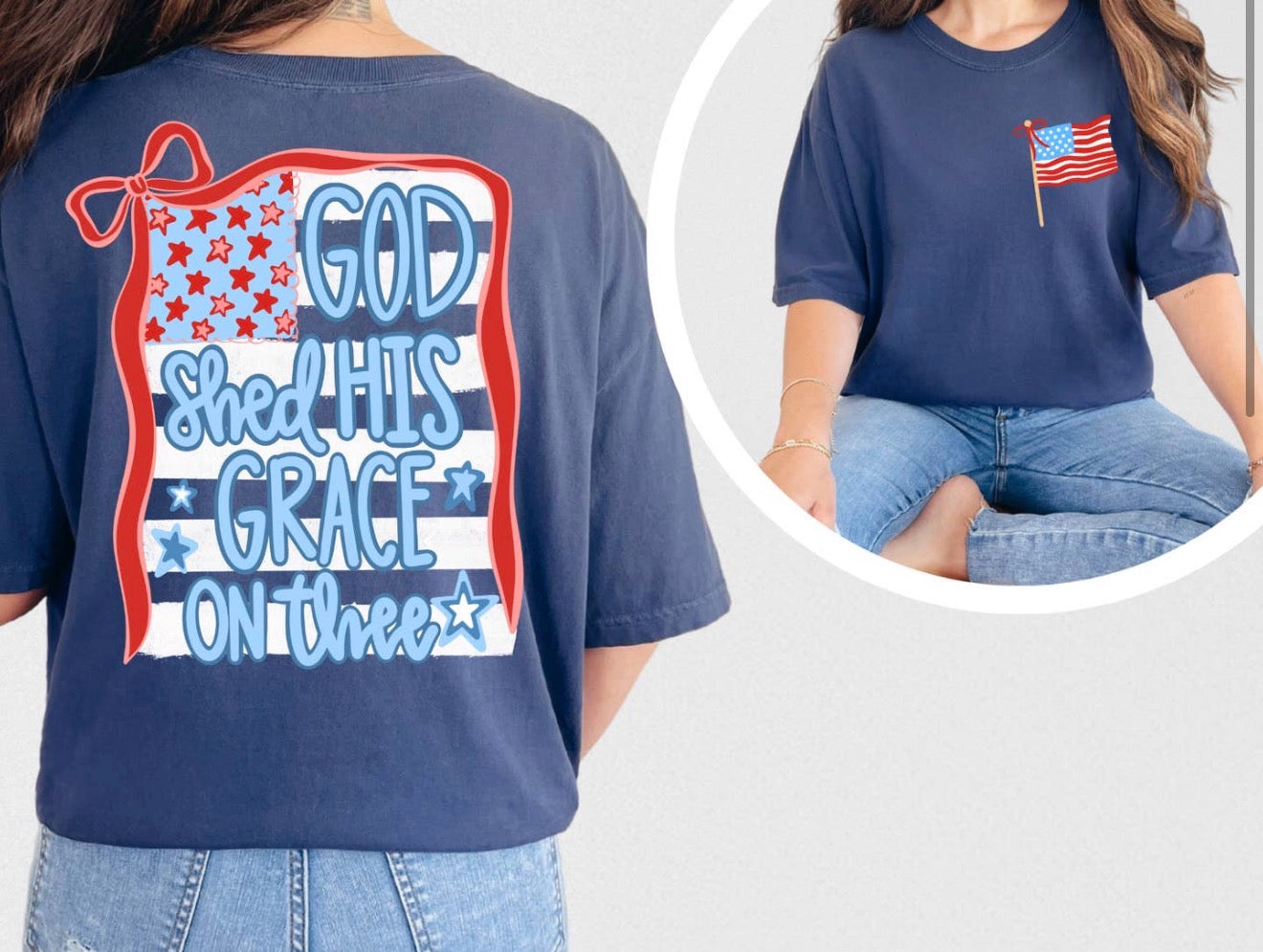 Woman's, God Shed His Grace Tee