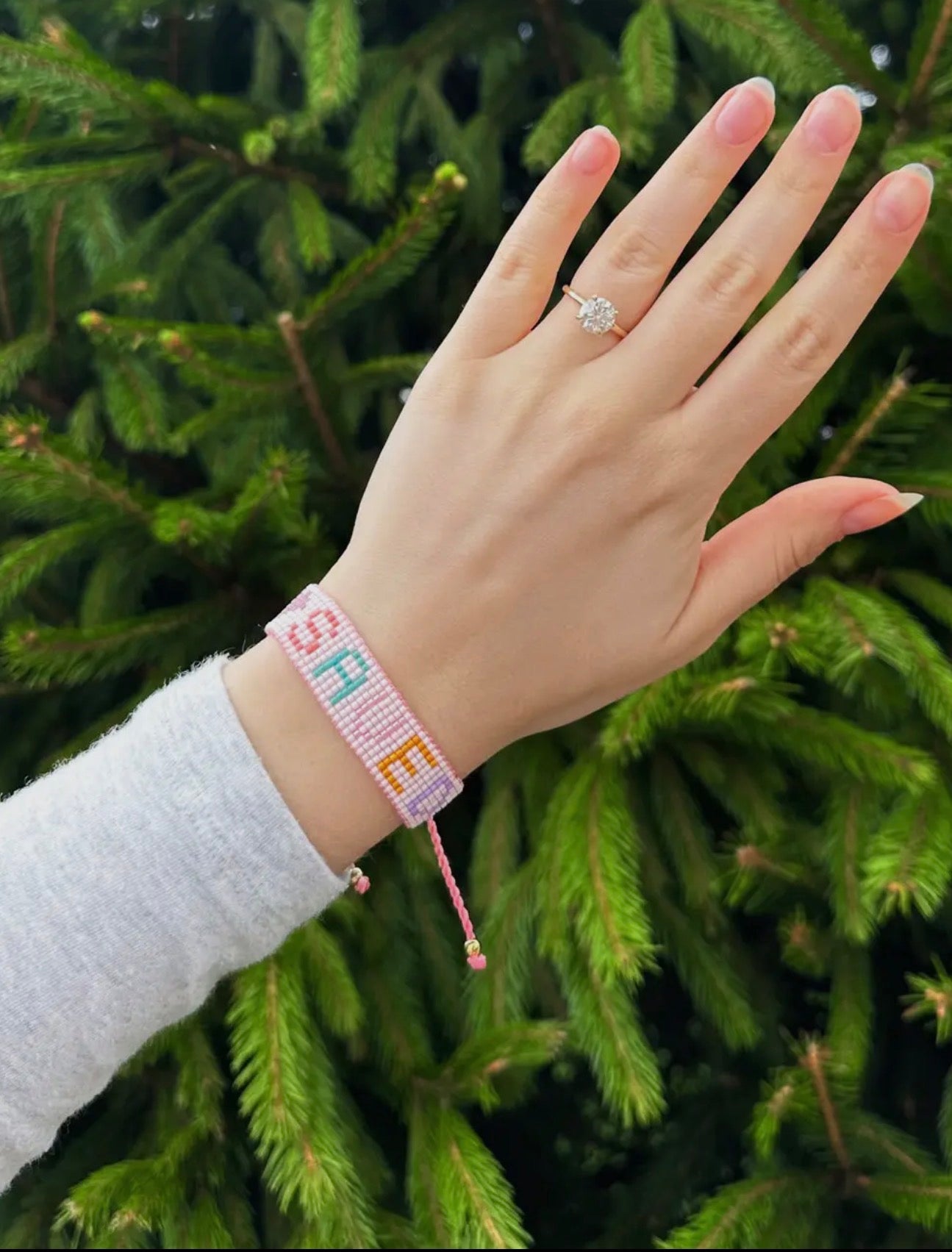 Saved Micro Bead String Bracelet