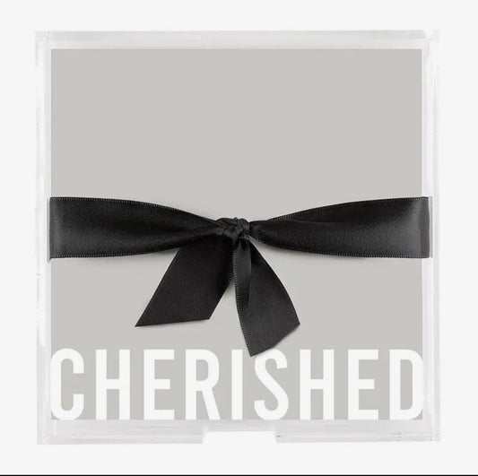 Cherished-Square Notepaper Tray