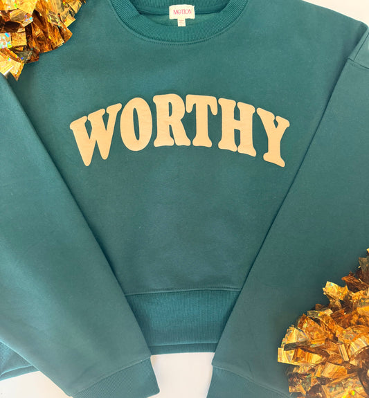Worthy Oversized Crop Sweatshirt