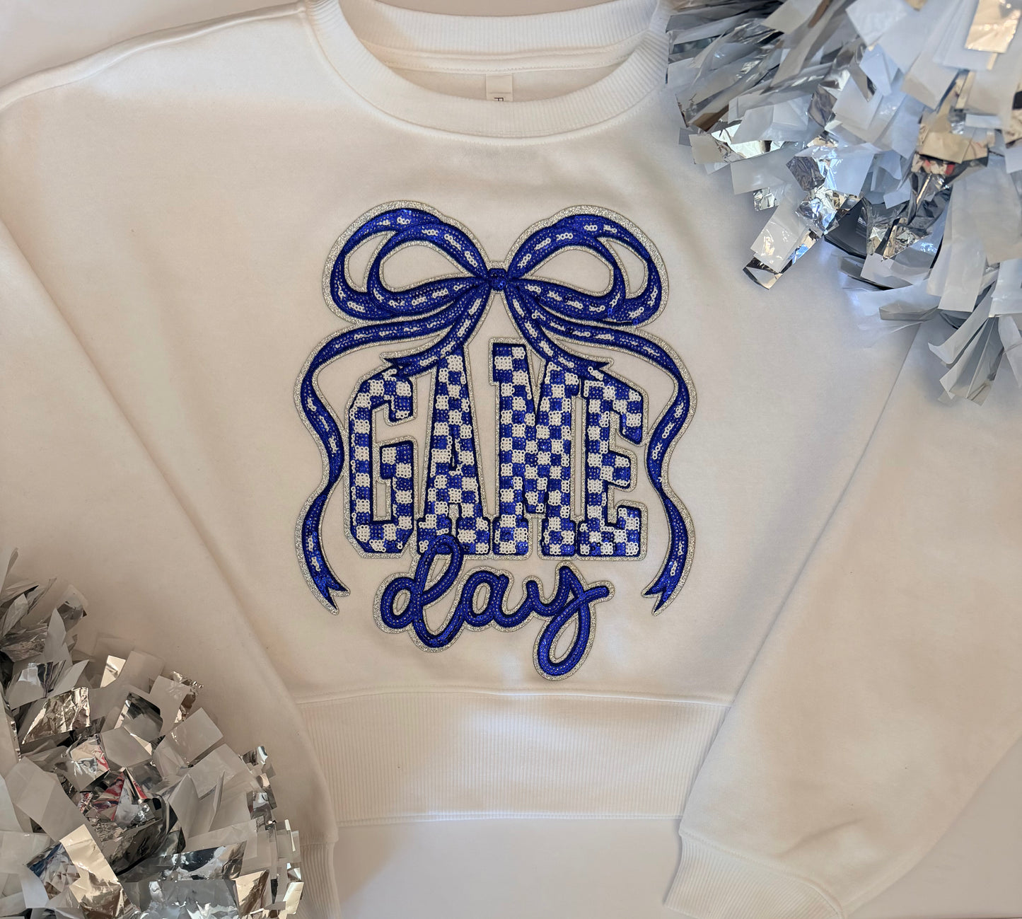 Game Day Single Patch Crop Sweatshirt