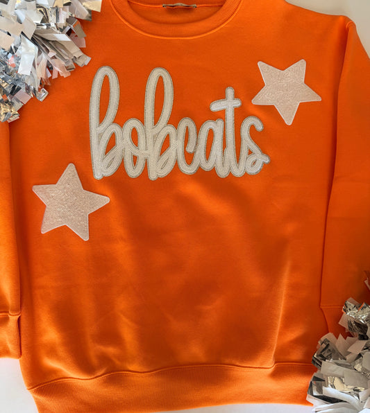Bobcats Full Length Sweatshirt with 2 Stars