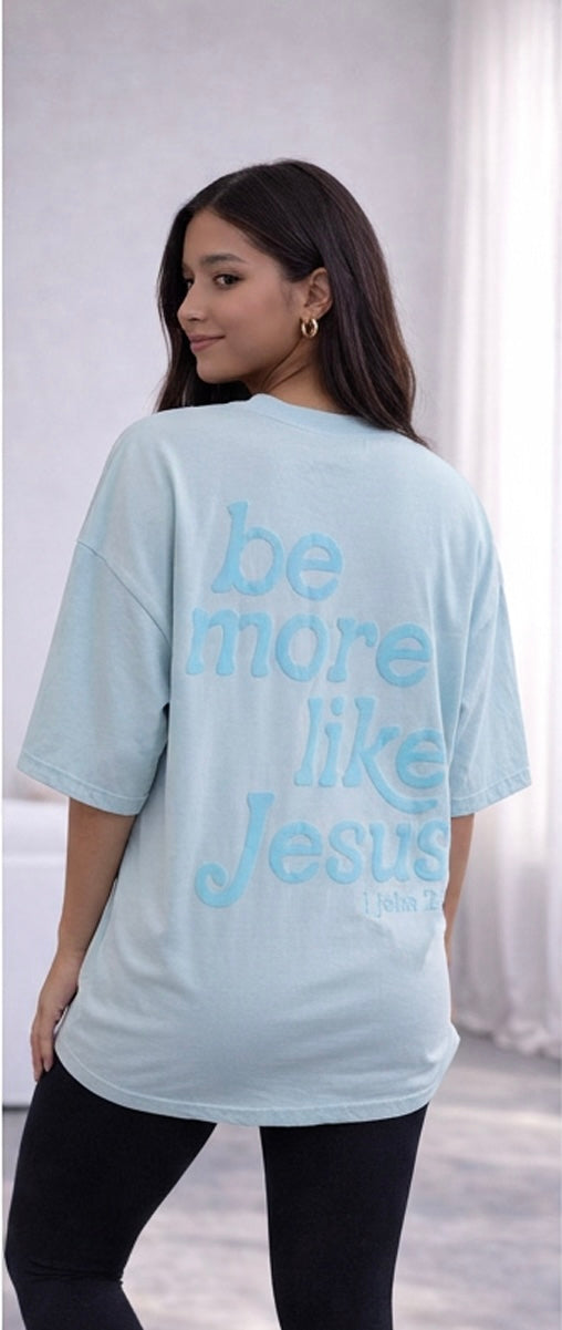 Baby Blue Be More Like Jesus Tee (Youth-Adult)