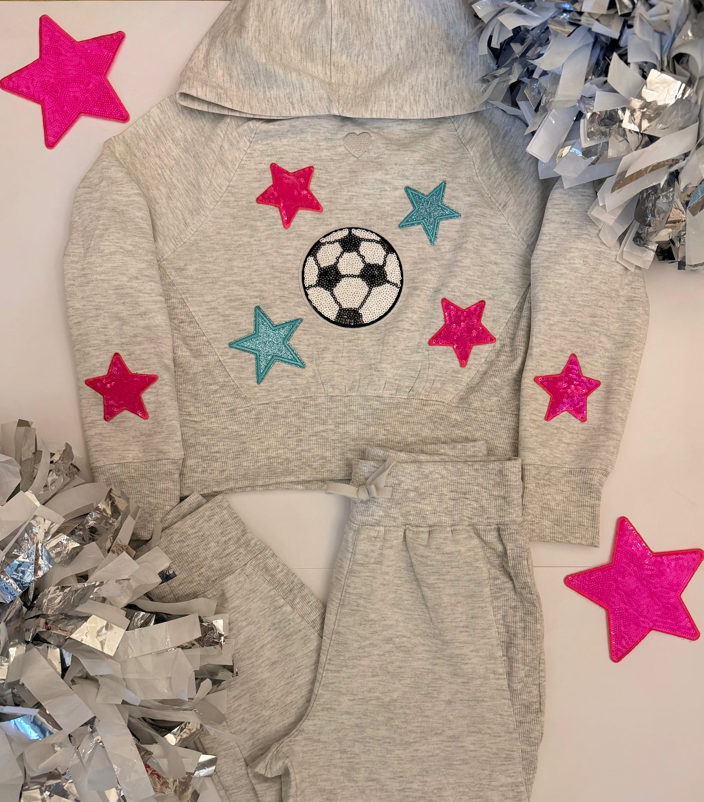 Youth Hoodie and Jogger Set w/ Small Patch+ 6 Stars