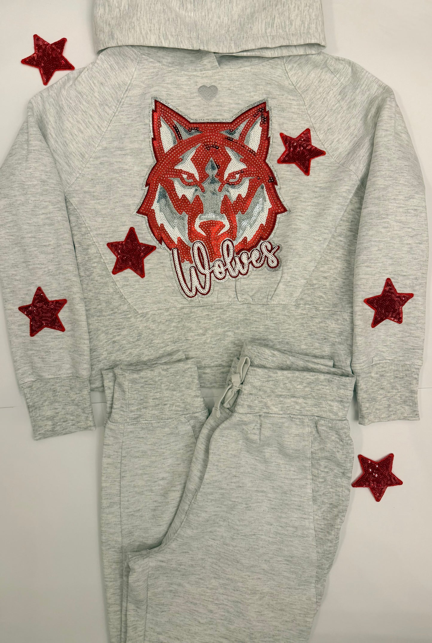 Youth Hoodie and Jogger Set w/ Large Patch+ 4 Small Stars