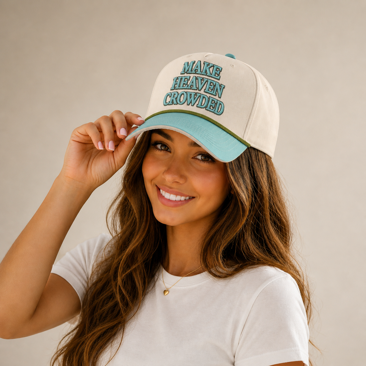 Make Heaven Crowded Trucker Hat