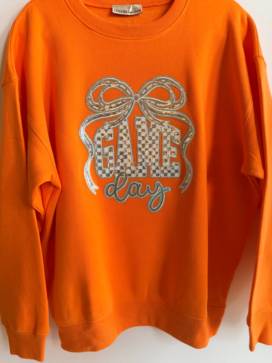 Orange Gameday Full Length Sweatshirt