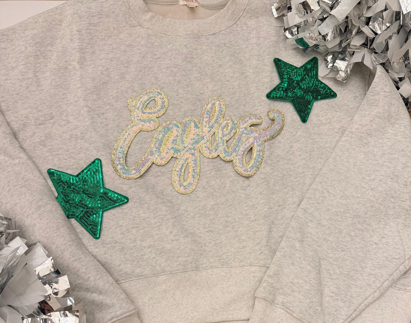 Eagles Crop Sweatshirt with 2 Stars