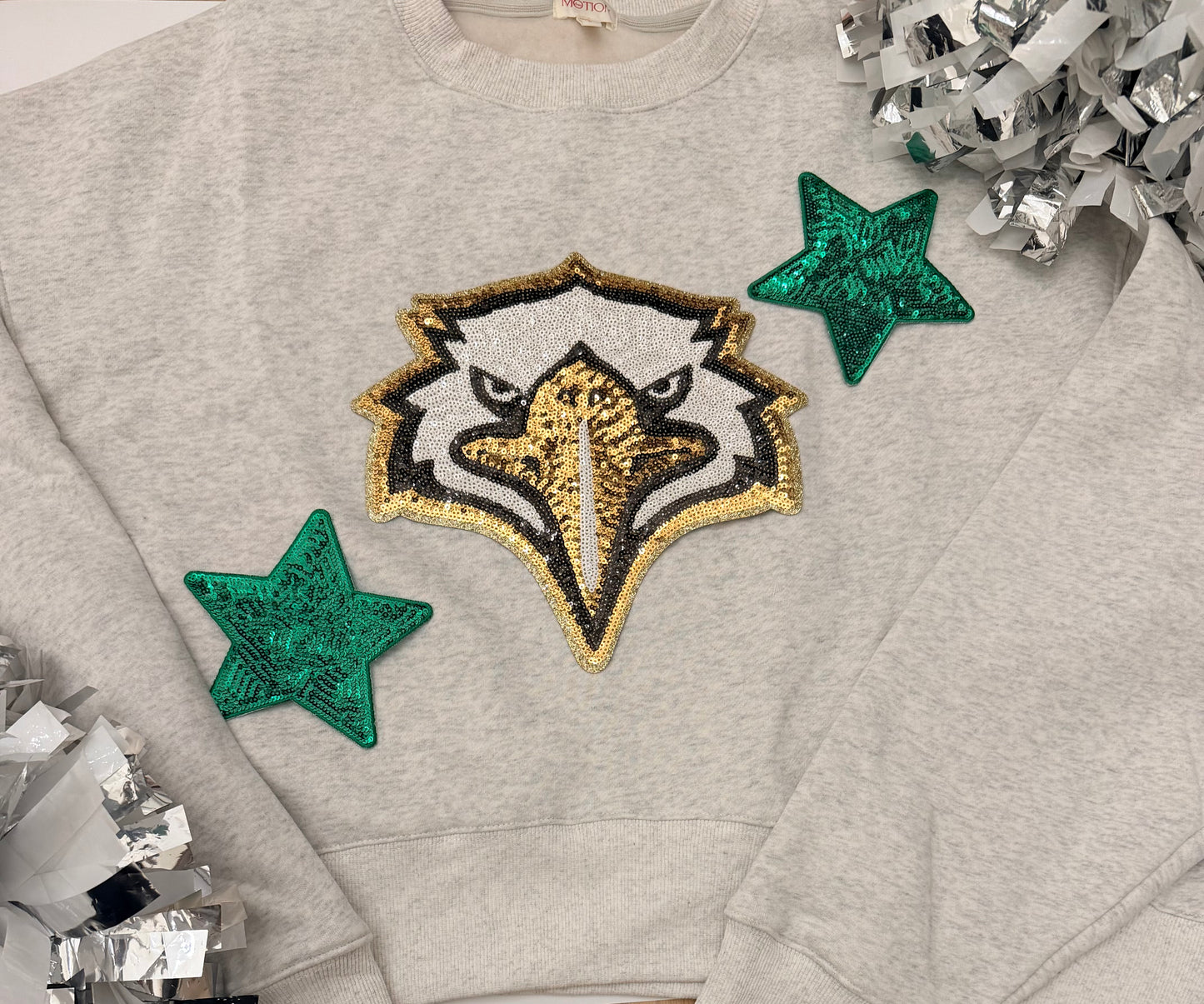 Eagles Crop Sweatshirt with 2 Stars