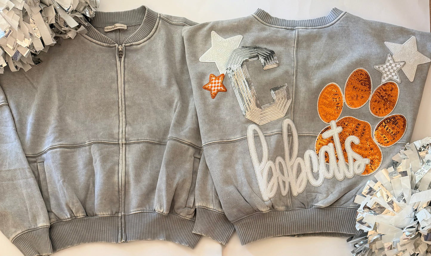 Game Day Acid-Washed Fleece Jacket