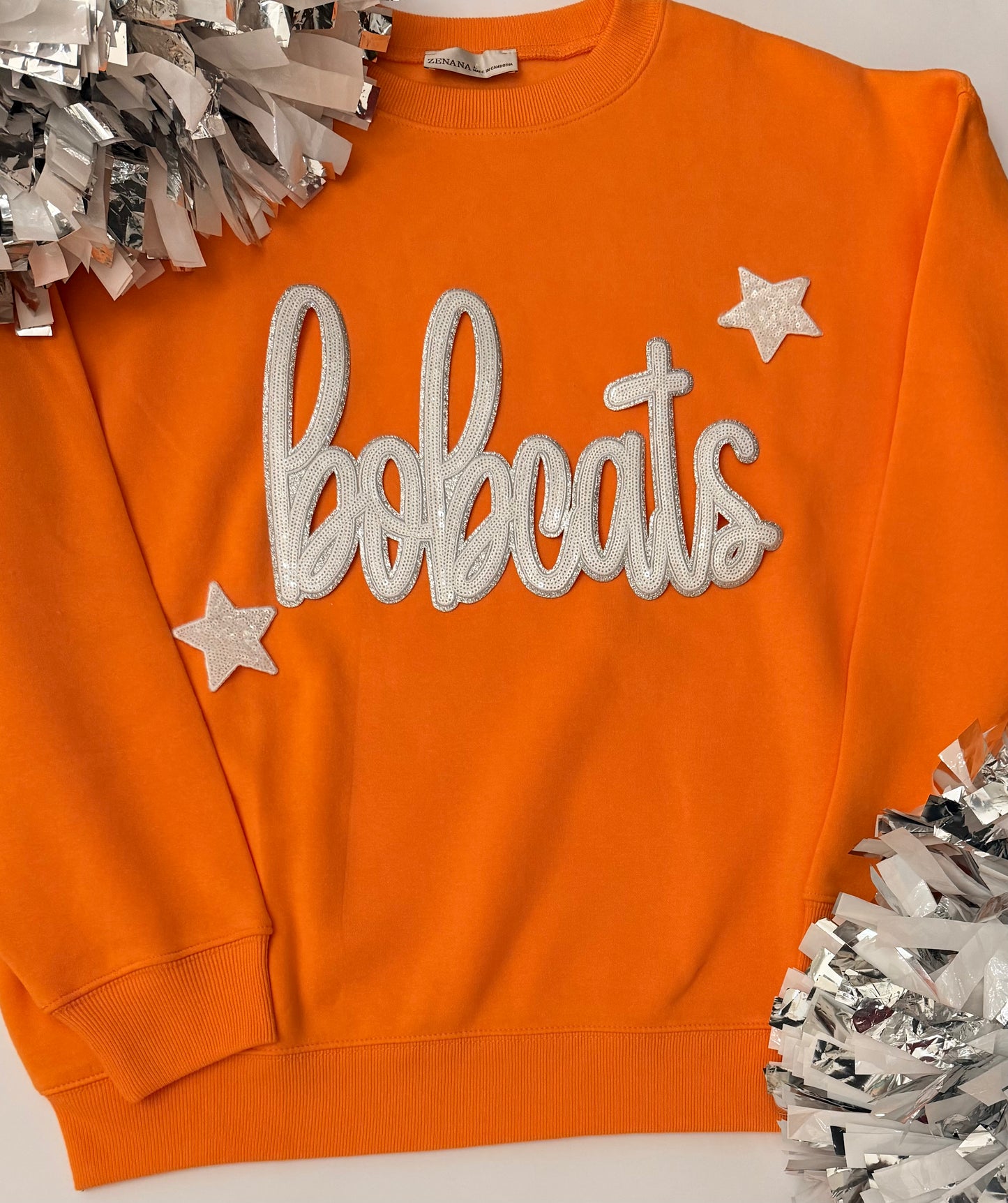 Bobcats Full Length Sweatshirt with 2 Stars