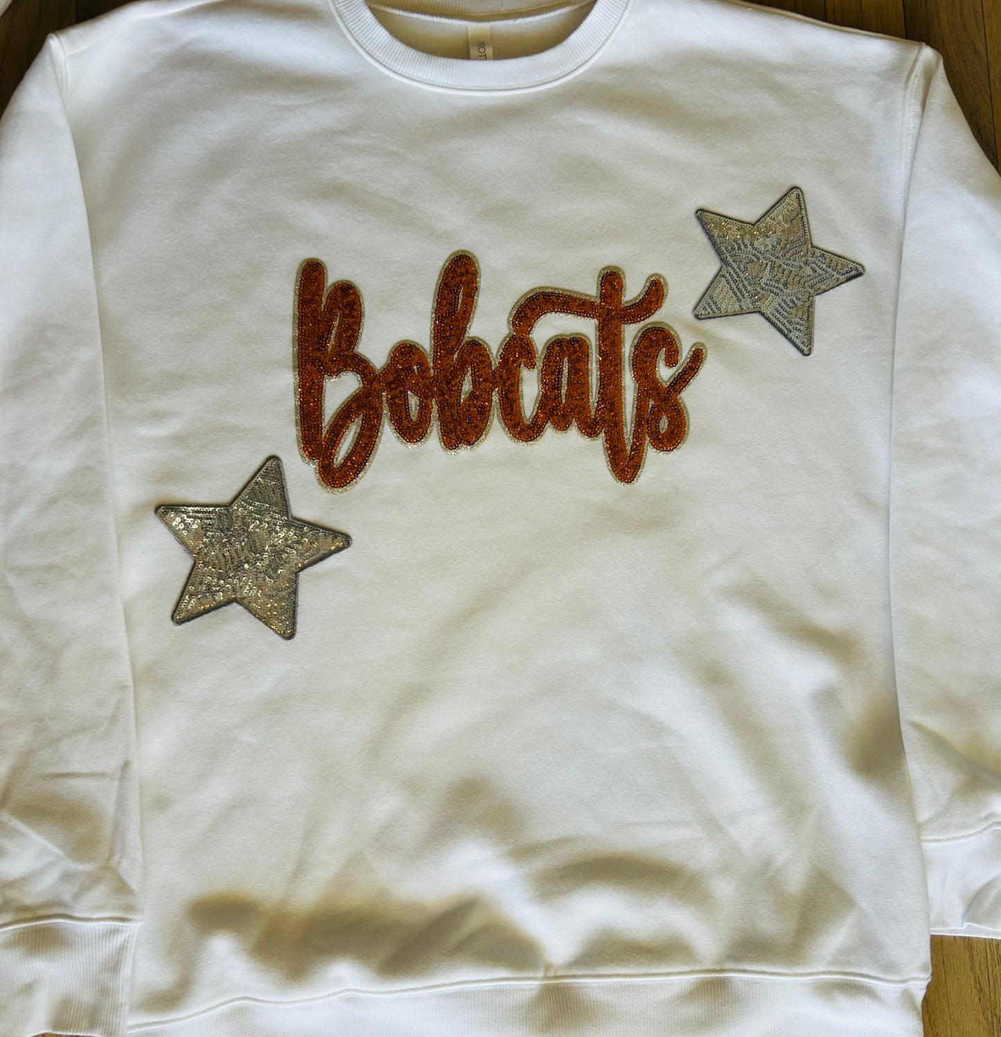 Bobcats Full Length Sweatshirt with 2 Stars