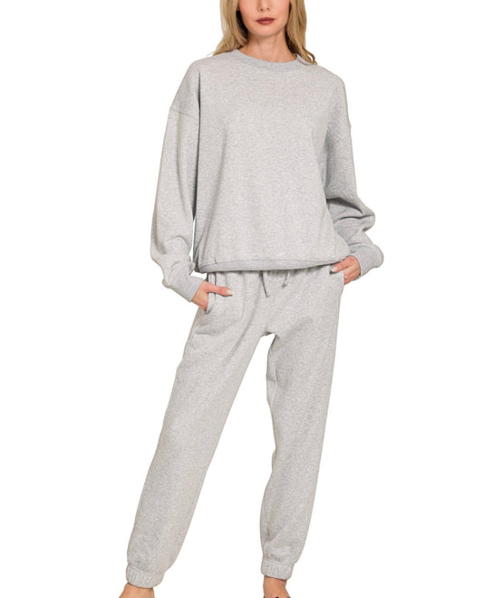 Adult Bobcats Pullover + Jogger Set with Single Sequin Patch