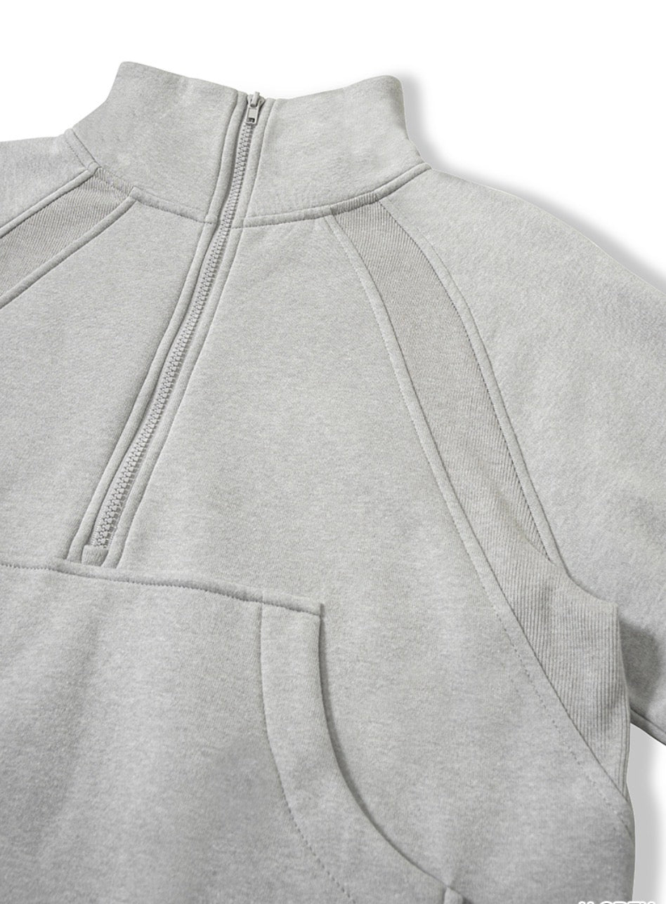 Woman's Half Zip Kangaroo Pocket Hoodie