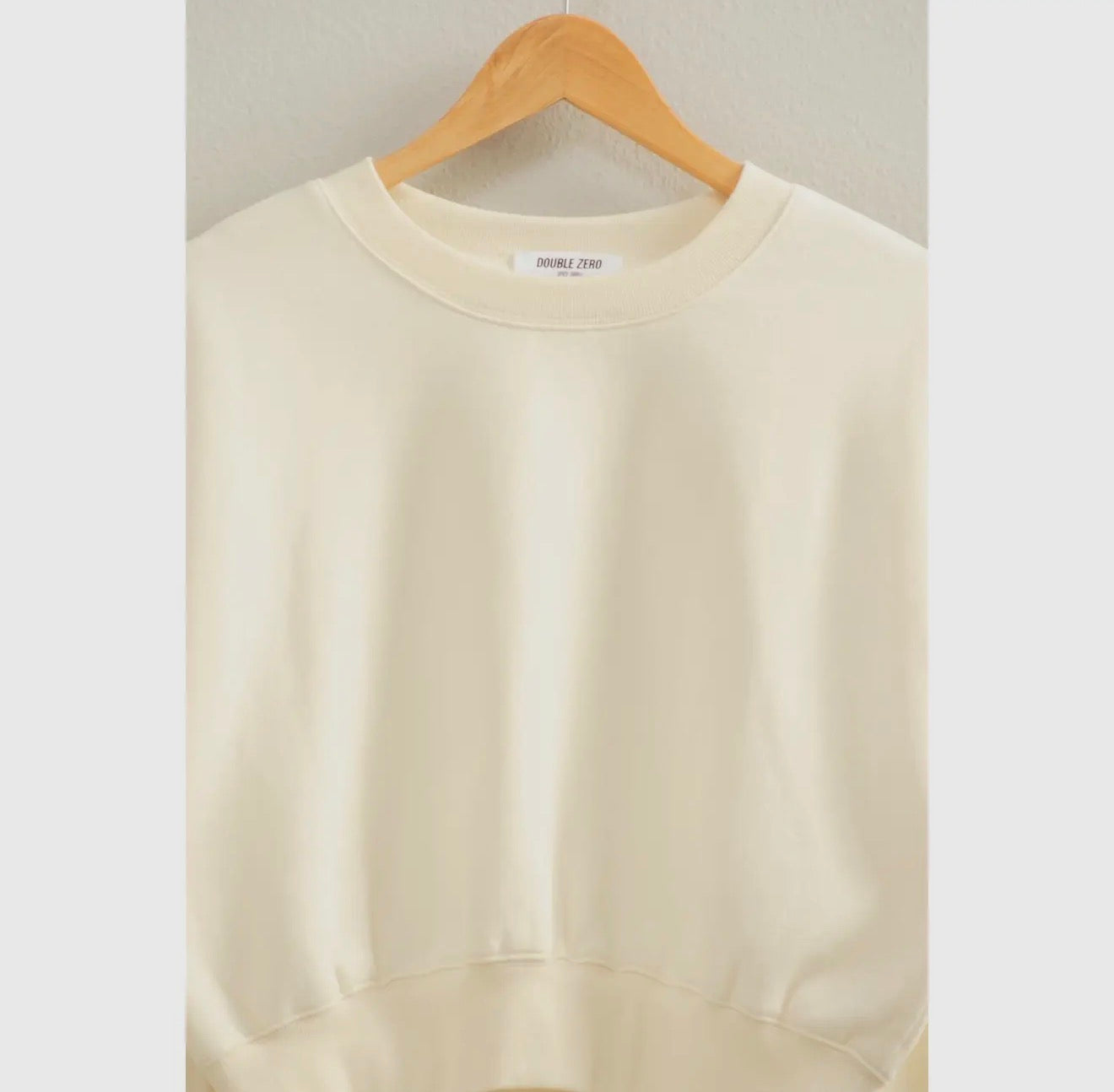 Adult Bobcats Crop Pullover with Single Sequin Patch