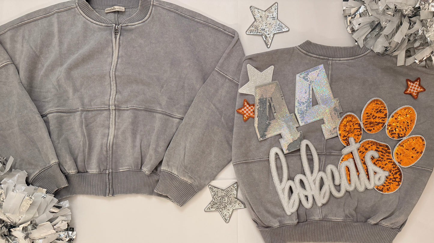 Game Day Acid-Washed Fleece Jacket